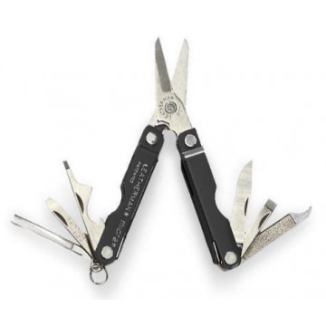 Мультиинструмент LEATHERMAN MICRA BLACK (8^)(6,5см)(51г.)