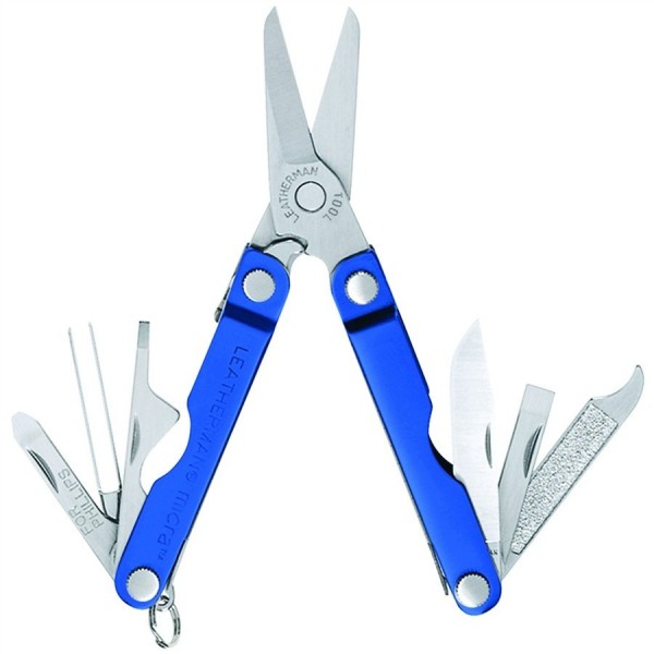 Мультиинструмент LEATHERMAN MICRA BLUE (8^)(6,5см)(51г.)