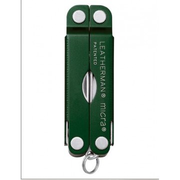 Мультиинструмент LEATHERMAN MICRA GREEN (8^)(6,5см)(51г.)(Gift Box)