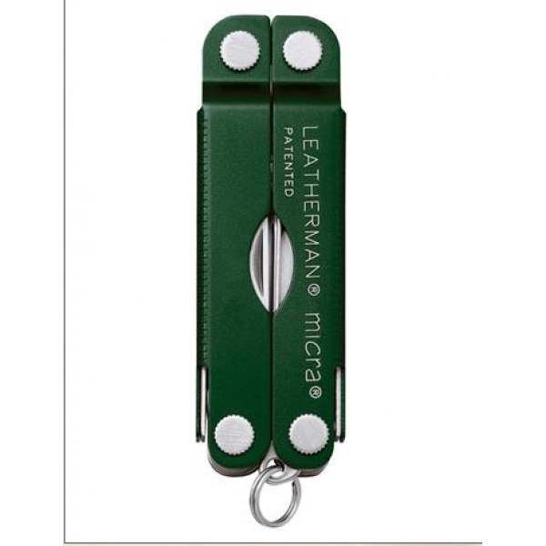 Мультиинструмент LEATHERMAN MICRA GREEN (8^)(6,5см)(51г.)(Gift Box)