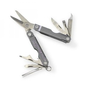 Мультиинструмент LEATHERMAN MICRA GRAY (8^)(6,5см)(51г.)