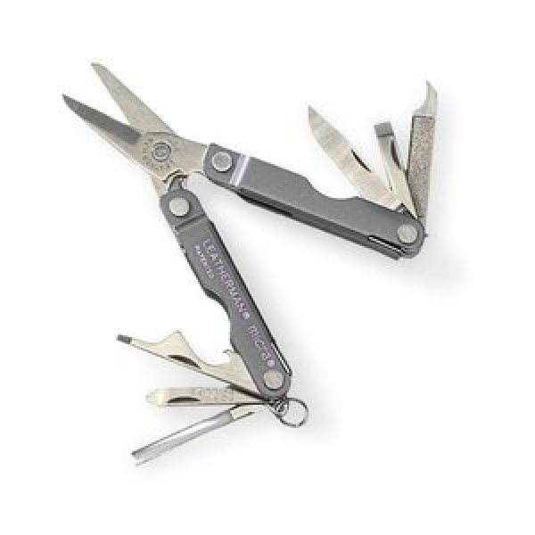 Мультиинструмент LEATHERMAN MICRA GRAY (8^)(6,5см)(51г.)