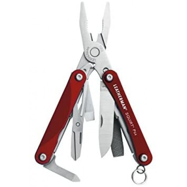 Мультиинструмент LEATHERMAN SQUIRT-PS4 RED (9^)(5,72см)(56,4г.)