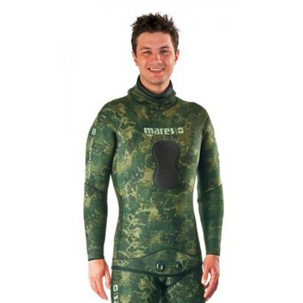 Куртка от гидрокостюма MARES PF INSTINCT CAMO GREEN 55 (неопрен - 5,5мм)(разм.: II)