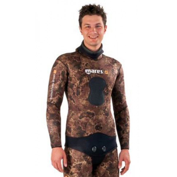 Куртка от гидрокостюма MARES PF INSTINCT CAMO BROWN 55 (неопрен - 5,5мм)(разм.: IV)