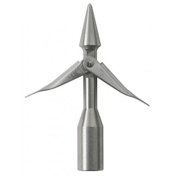 Наконечник для стрелы MARES MOBY TEMPERED INOX (с 2-мя короткими скобами)(для стрел с резьбой - ____мм) Наконечник для стрелы MARES MOBY TEMPERED INOX (с 2-мя короткими скобами)(для стрел с резьбой - ____мм)