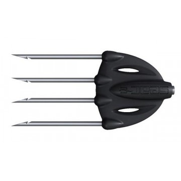 Наконечник для стрелы MARES LARGE STEEL TRIDENT TIP 4 (с 4-мя зубьями)(для стрел с резьбой - ___,0мм)