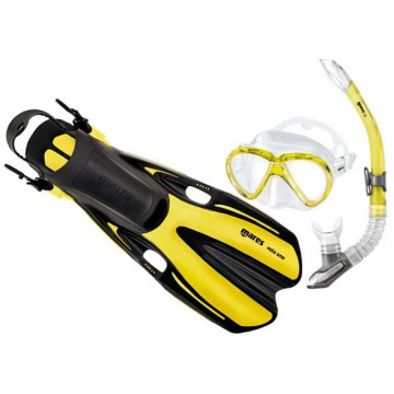 Комплект MARES VOLO ONE MAREA: Маска + Трубка + Ласты (REFLEX YELLOW)(разм.: 35-38)