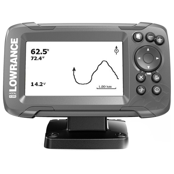 Навигатор-эхолот LOWRANCE HOOK2-4X GPS (4,3-дюймовый экран 480x272)(200кГц)