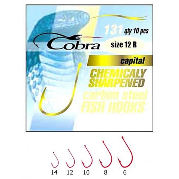 Крючки COBRA CAPITAL R (№ 12)(10шт.)