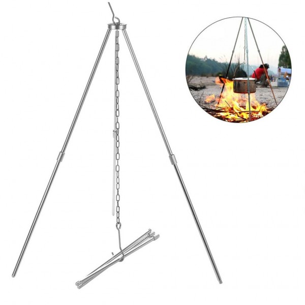 Тренога для костра Naturehike NH17S00S-G ZJ01 Outdoor picnic light tripod Silver 