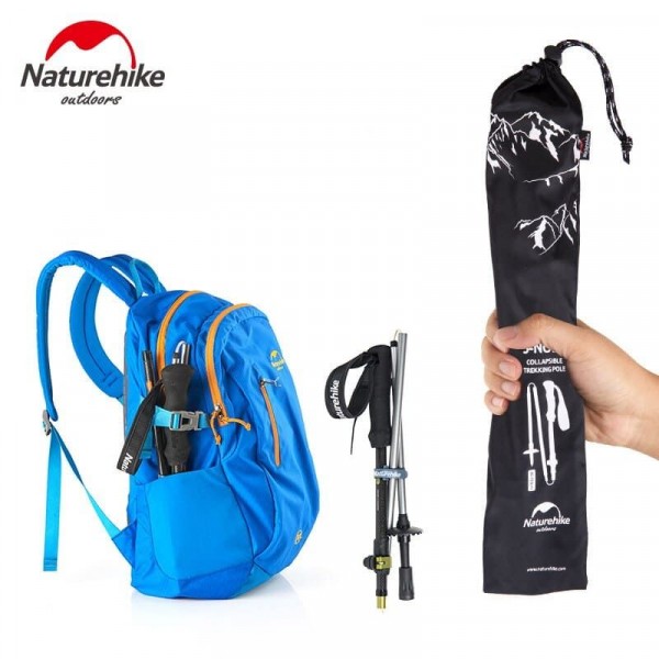 Складные треккинговые палки Naturehike ST05 5-Node Carbon Z pole NH17D005-D Green