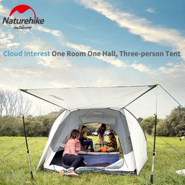 Палатка Naturehike Cloud fun NH19ZP006 3 men white