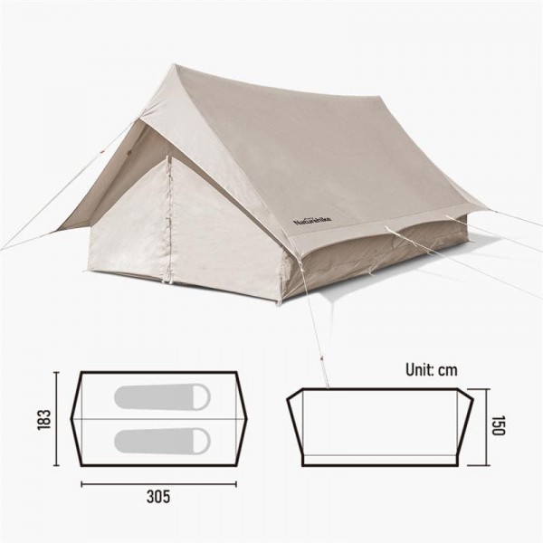 Палатка Naturehike Extend 5.6 NH20ZP003 cotton tent quicksand gold 