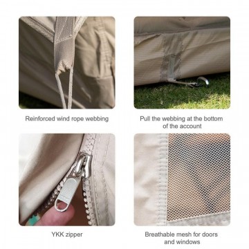 Палатка Naturehike Extend 5.6 NH20ZP003 cotton tent quicksand gold 