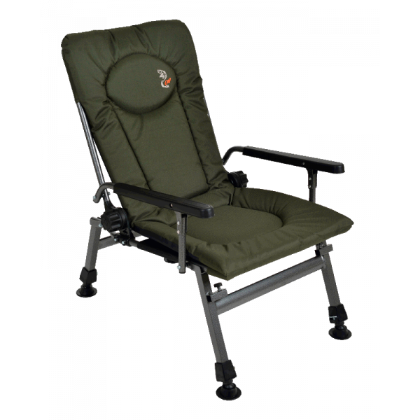 Кресло с регулируемой спинкой и столом M-Elektrostatyk Armchair F5R ST/P Green