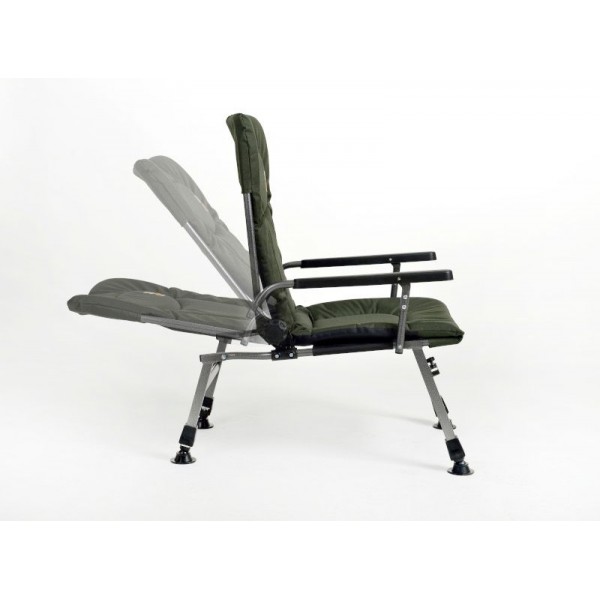 Кресло с регулируемой спинкой и столом M-Elektrostatyk Armchair F5R ST/P Green