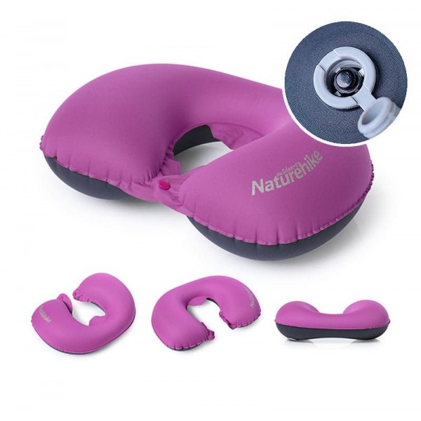 Надувная подушка Naturehike TPU Neck Pillow New Nozzle with Button Style NH17T013-U Vine