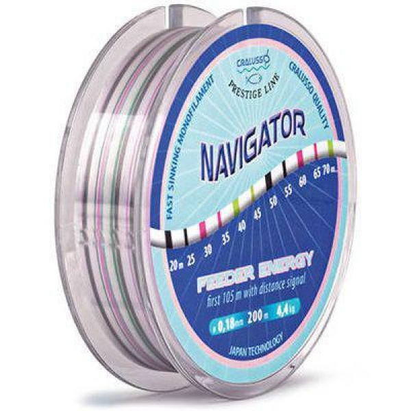 Леска Cralusso Navigator Feeder Energy 200m 0.18, 4.4kg