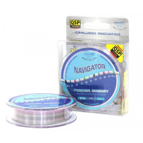 Леска Cralusso Navigator Feeder Energy 200m 0.18, 4.4kg