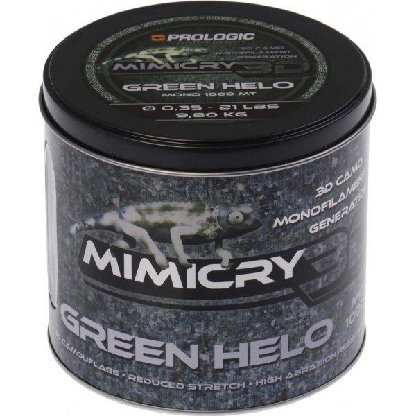 Леска монофильная Prologic Mimicry Green Helo 1000m 13lbs 6.2kg 0.28mm