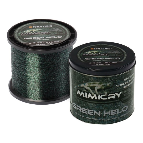 Леска монофильная Prologic Mimicry Green Helo 1000m 13lbs 6.2kg 0.28mm