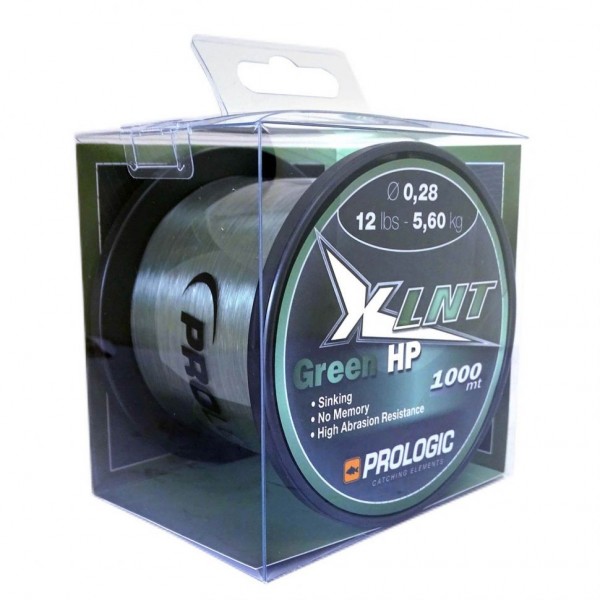 Леска монофильная Prologic XLNT HP Green 1000m 16lbs 7.4kg 0.33mm Зеленая