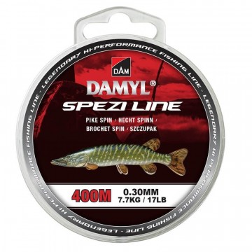 Леска монофильная DAM DAMYL Spezi Line Pike Spin 400M / 0.30MM / 7.7KG