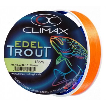 Леска монофильная форелевая Climax Edeltrout orange SB 135m 0,16mm