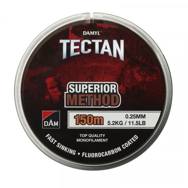 Леска монофильная DAM DAMYL Tectan Superior FCC METHOD 150M / 0.18MM / 2.7KG