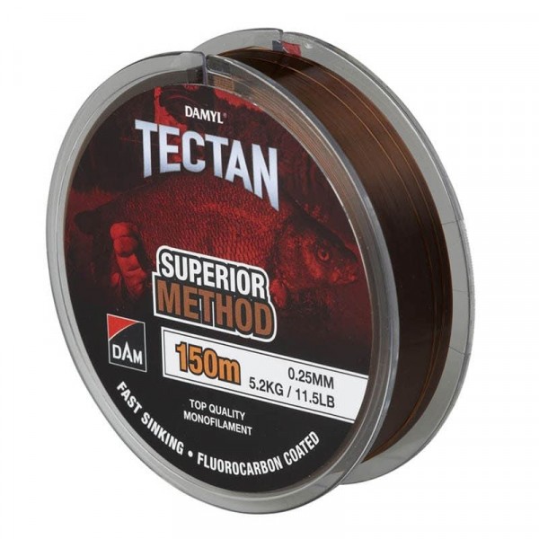 Леска монофильная DAM DAMYL Tectan Superior FCC METHOD 150M / 0.14MM / 1.8KG 4LBS BROWN