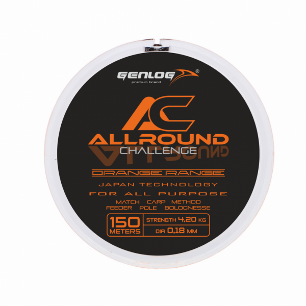 Леска Genlog Allround ORange Range 150m 0,14mm