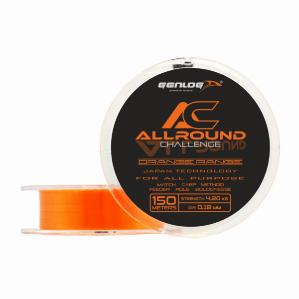 Леска Genlog Allround ORange Range 150m 0,16mm