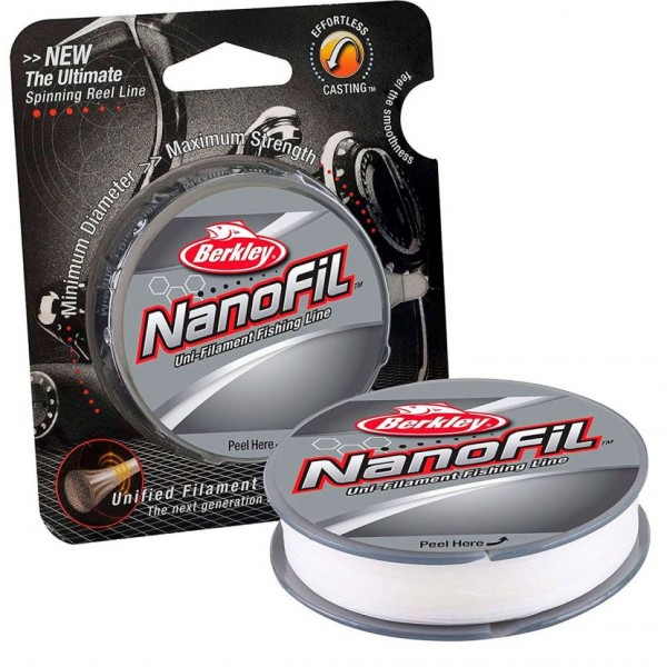 Леска Berkley Nanofil 125m CLR 0.10mm, 5.73 kg, Clear Mist