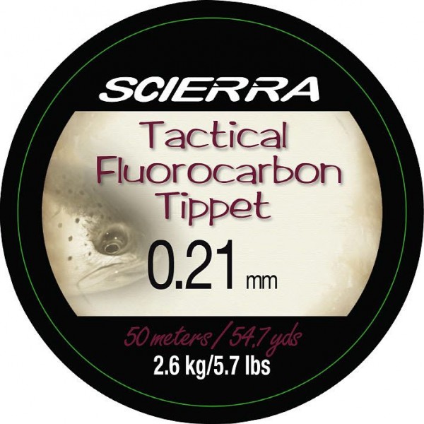 Леска флюорокарбоновая Scierra Tactical Fluorocarbon 50m 4.4lbs/2kg 0.165mm