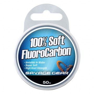 Леска флюорокарбоновая Savage Gear Soft Fluoro Carbon 0.22mm 50m 3.5kg 7.6lb