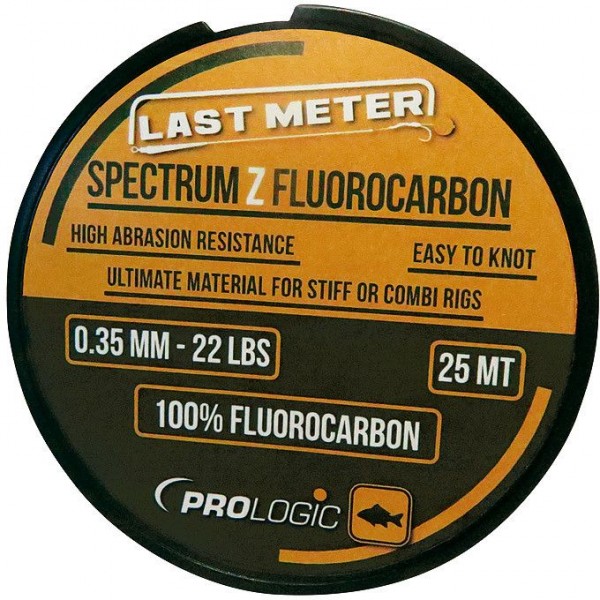 Леска флюорокарбоновая Prologic Spectrum Z Fluorocarbon 25m 0.41mm 28lbs