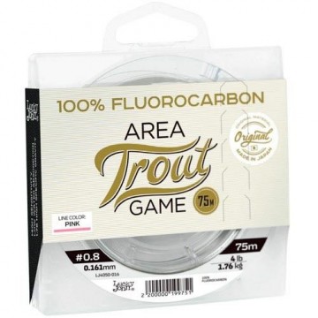 Леска флюорокарбоновая Lucky John Area Trout Game FLUOROCARBON 075 016 розовый