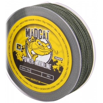 Шнур плетеный для сома MAD CAT POWER MAINLINE DENSITEX 0.60MM / 70KG / Зеленый / метражом