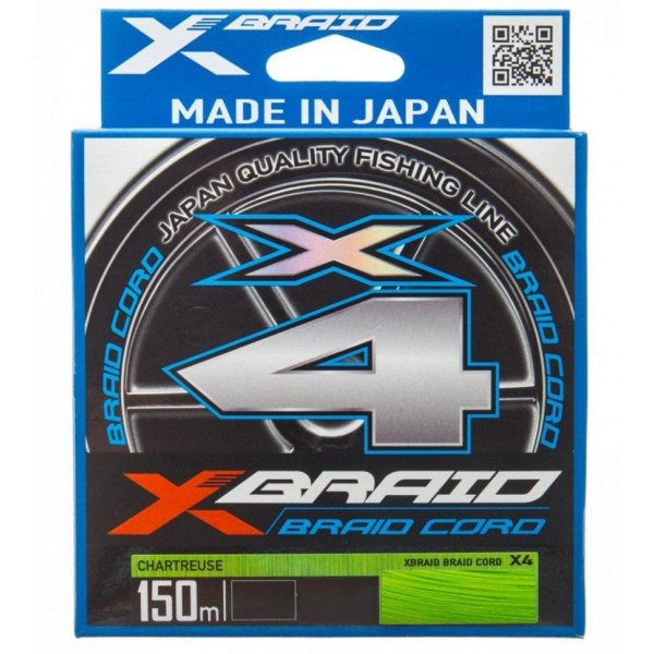 Плетенка X-BRAID BRAID CORD X4 150m 0.5PE 0.117mm