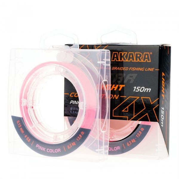 Шнур Akara Ultra Light Competition Pink 150 м 0,08