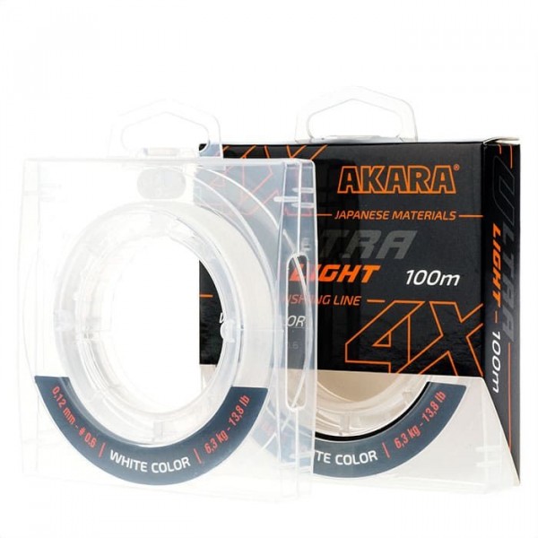 Шнур Akara Ultra Light White 100 м 0,06