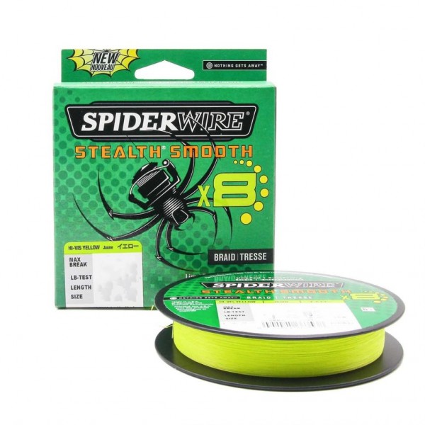 Шнур плетенный Spiderwire Stealth Smooth 8 0.13mm 150M 12.7kg Yellow