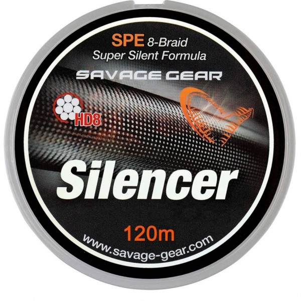 Леска плетеная Savage Gear HD8 Silencer Braid 120m 0.36mm 70lbs 32kg Green