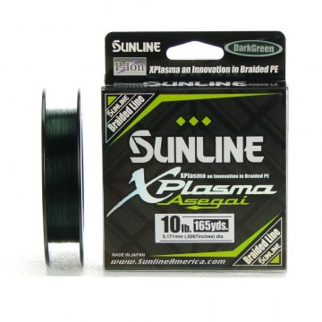 Плетеный шнур Sunline XPlasma Asegai 150m (DG) 8LB, 0.8PE, 3.6kg, Dark Green