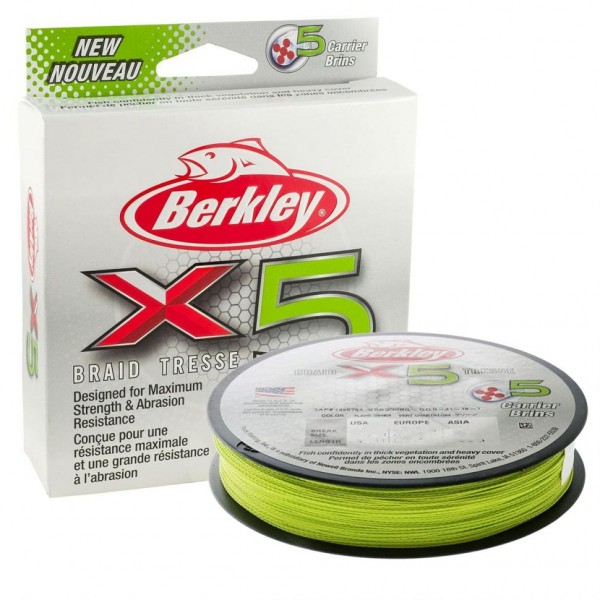 Плетенка Berkley X5 Braid Chartres 150m 0.25mm, 27kg