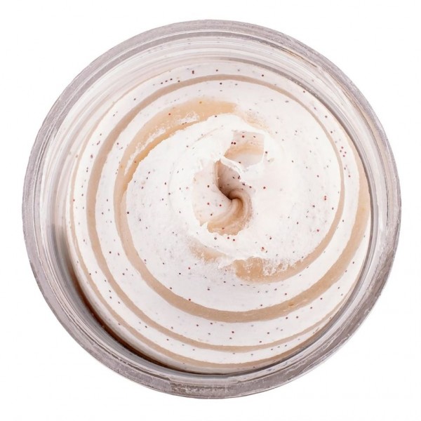 Паста форелевая Berkley PowerBait Glitter Chroma Glow 51г, Mallow Glow Red Fleck