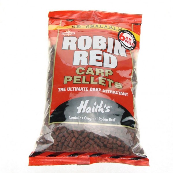 Пеллетс Dynamite Baits Carp Pellets Robin Red 900гр 12 мм. Просверленный