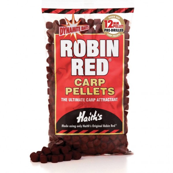 Пеллетс Dynamite Baits Carp Pellets Robin Red 900гр 12 мм. Просверленный