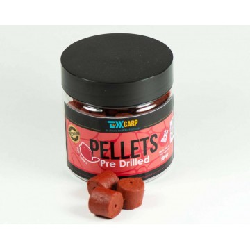 Пеллетс насадочный TEXX Carp Pre-Drilled Pellets Red Halibut 14mm, 100gr